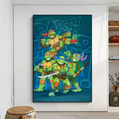 Amine N Ninjas Turtles Mutant Mayhem Poster No Framed Kraft Club Bar Paper Vintage Wall Art 11 - TMNT Shop