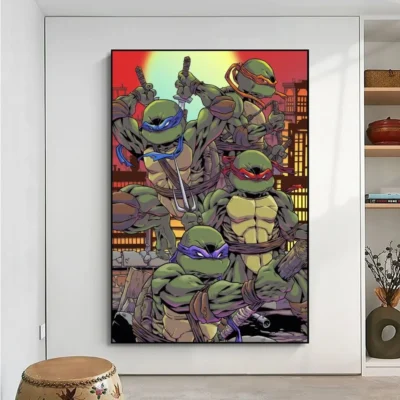 Amine N Ninjas Turtles Mutant Mayhem Poster No Framed Kraft Club Bar Paper Vintage Wall Art 13 - TMNT Shop