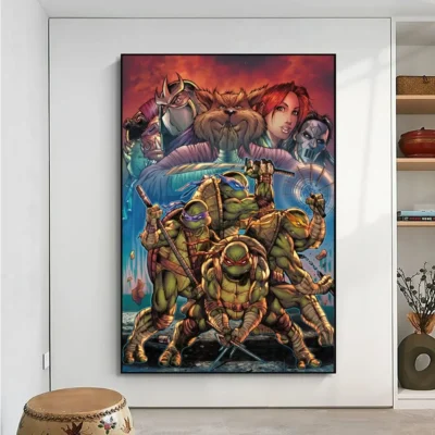 Amine N Ninjas Turtles Mutant Mayhem Poster No Framed Kraft Club Bar Paper Vintage Wall Art 15 - TMNT Shop