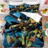 New New Teenage Mutant Ninja Turtles Bedding Set Duvet Cover Pillowcase Full King Queen Size Cartoon 5 - TMNT Shop