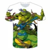 TMNT Teenage Mutant Ninja Turtles Series T shirt Breathable round Neck Fashion 3D Digital Printing Stylish 17 - TMNT Shop