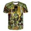 TMNT Teenage Mutant Ninja Turtles Series T shirt Breathable round Neck Fashion 3D Digital Printing Stylish 20 - TMNT Shop