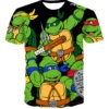 TMNT Teenage Mutant Ninja Turtles Series T shirt Breathable round Neck Fashion 3D Digital Printing Stylish 23 - TMNT Shop