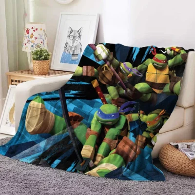 Teenage Mutant Ninja Turtles Blanket Cartoon Nap Blanket 3D Digital Printed Bedroom Sofa Soft Comfortable Flannel 5 - TMNT Shop