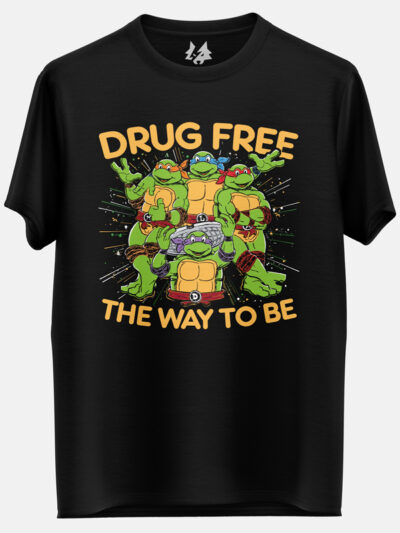 tmnt ninja turtles drug free the way to be t shirt india 600x800 1 - TMNT Shop